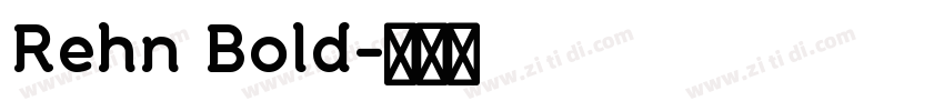 Rehn Bold字体转换